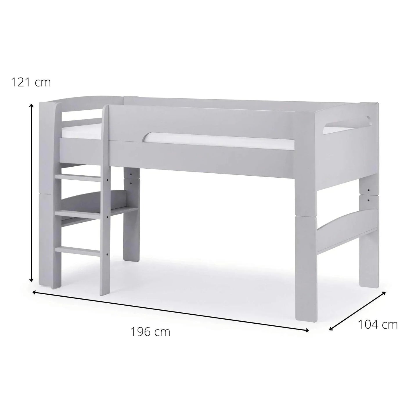 Willow Dove Grey Mid Sleeper